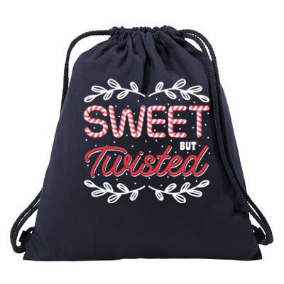 Candy Cane Funny Candy Lovers Sweet But Twisted Candy Makers Meaningful Gift Drawstring Bag