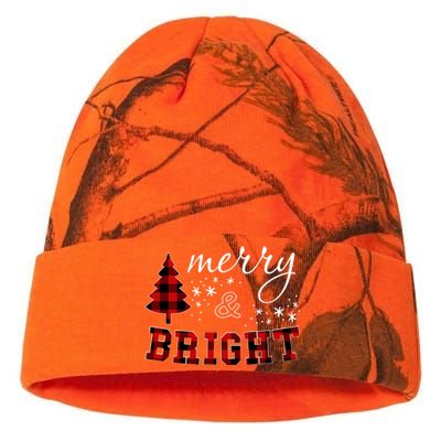 Christmas Cute For Red Plaid Merry And Bright Letter Kati Licensed 12" Camo Beanie