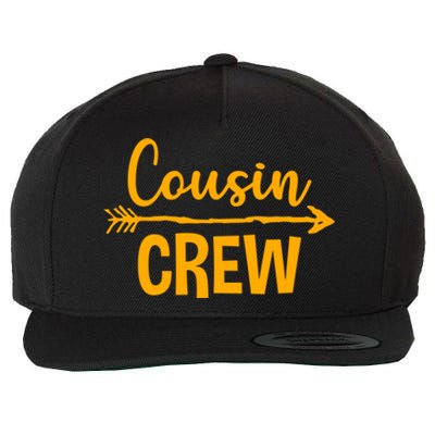 Cousin Crew Funny Gift Wool Snapback Cap