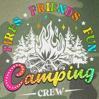 Camping Crew Fires Friends Fun Summer Vibes Camper  Legacy Tie Dye Trucker Hat