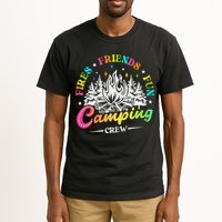 Camping Crew Fires Friends Fun Summer Vibes Camper  Tall T-Shirt