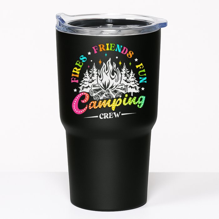 Camping Crew Fires Friends Fun Summer Vibes Camper  Tumbler
