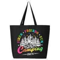 Camping Crew Fires Friends Fun Summer Vibes Camper  25L Jumbo Tote