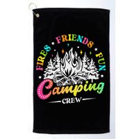 Camping Crew Fires Friends Fun Summer Vibes Camper  Golf Towel