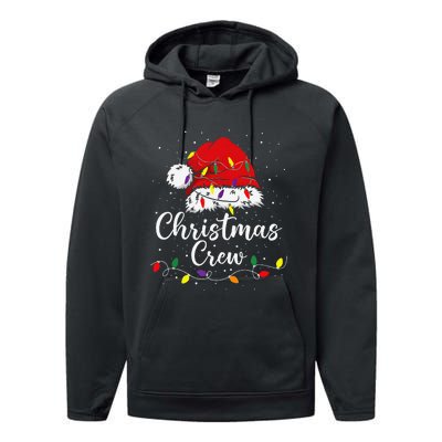 Christmas Crew Family Group Matching Christmas Pajama Party Gift Performance Fleece Hoodie