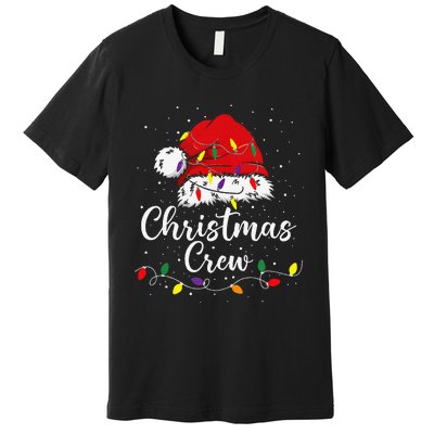 Christmas Crew Family Group Matching Christmas Pajama Party Gift Premium T-Shirt