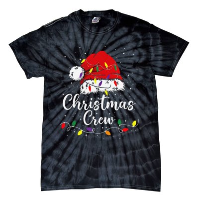 Christmas Crew Family Group Matching Christmas Pajama Party Gift Tie-Dye T-Shirt