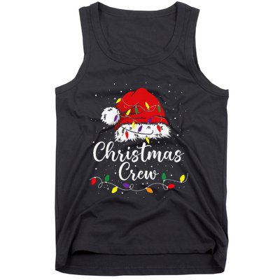 Christmas Crew Family Group Matching Christmas Pajama Party Gift Tank Top