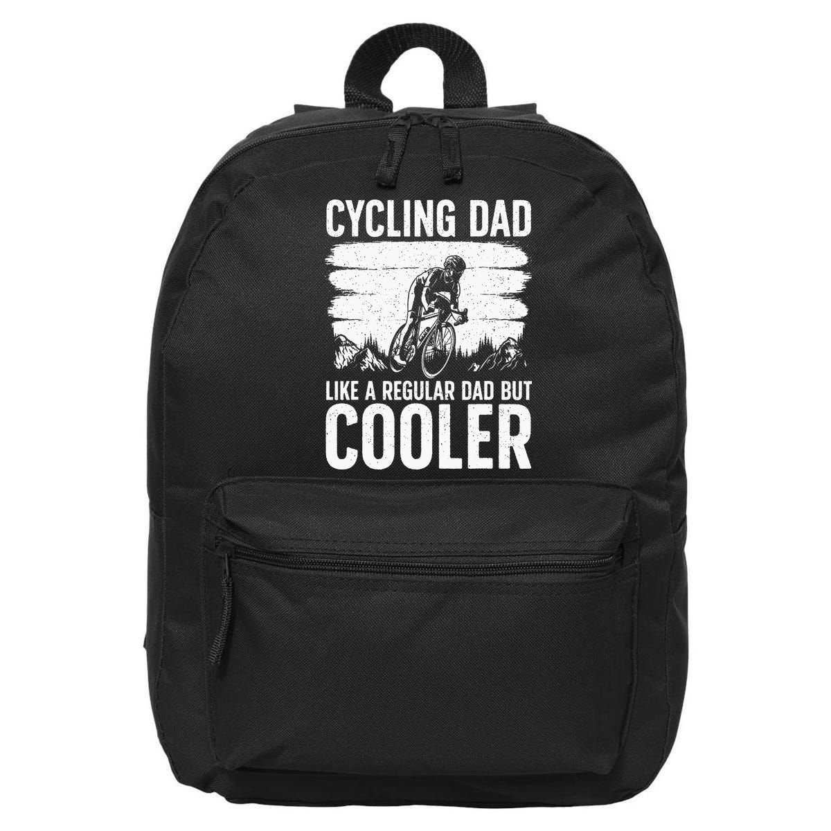 Cool Cycling For Dad Men Bicycling Bikers Bicycle Bike Rider 16 in Basic Backpack