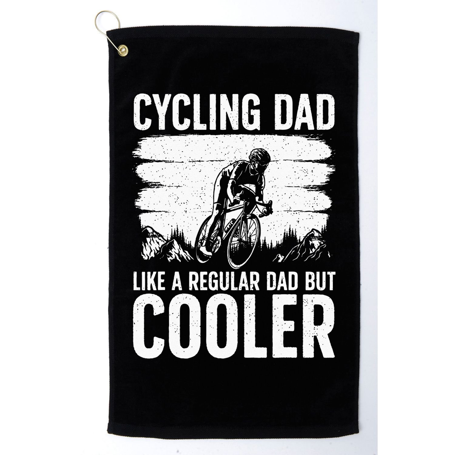 Cool Cycling For Dad Men Bicycling Bikers Bicycle Bike Rider Golf Towel