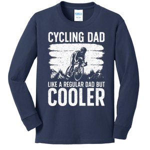 Cool Cycling For Dad MenBicycling Bikers Bicycle Bike Rider Kids Long Sleeve Shirt