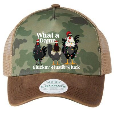Christmas Chicken Funny Legacy Tie Dye Trucker Hat