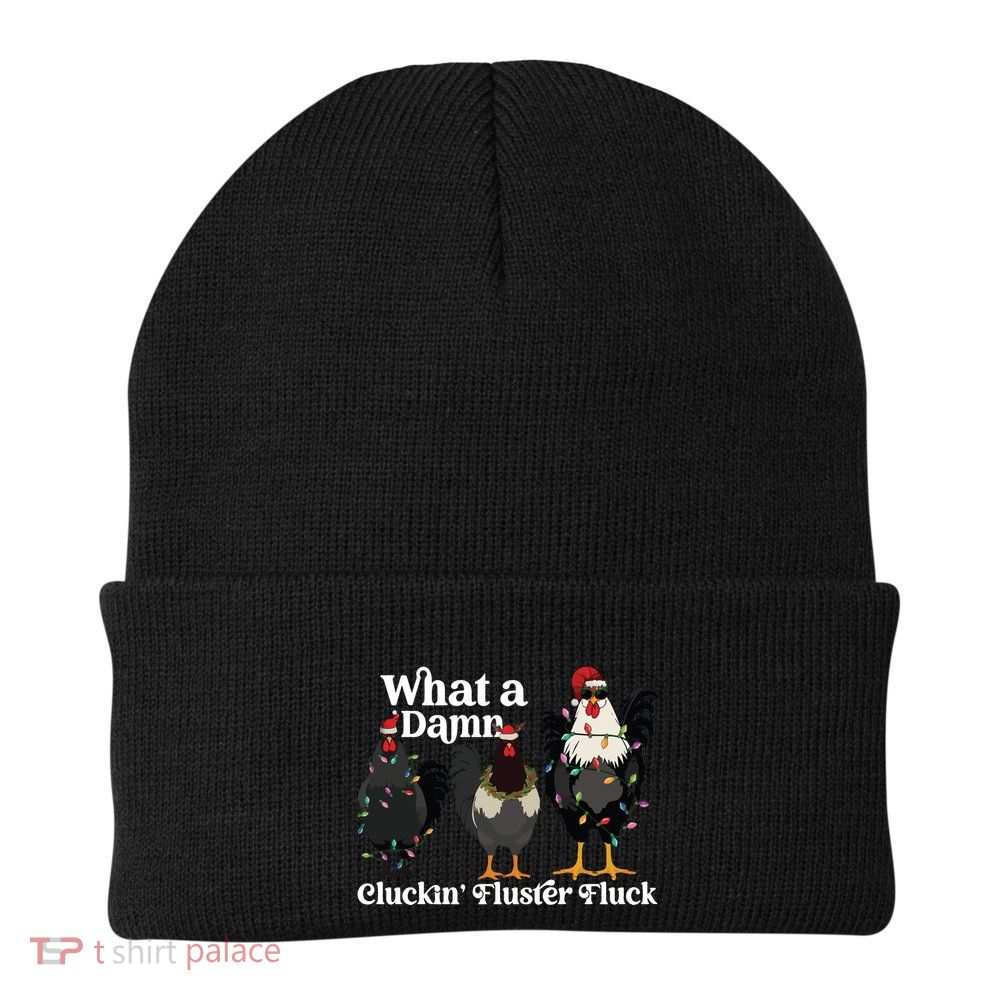 Christmas Chicken Funny Beanie