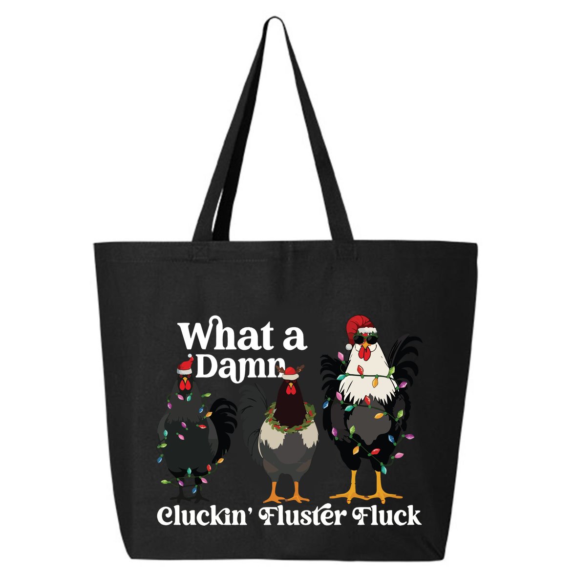 Christmas Chicken Funny 25L Jumbo Tote