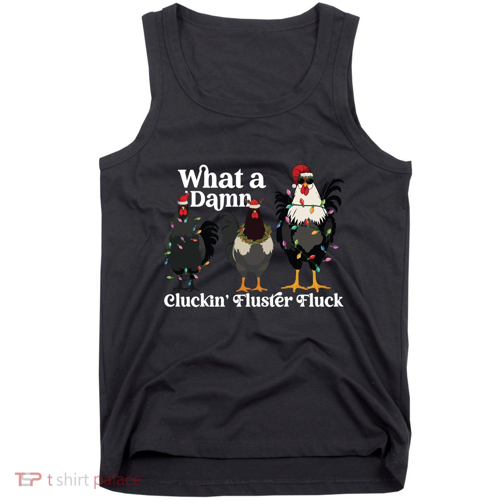 Christmas Chicken Funny Tank Top