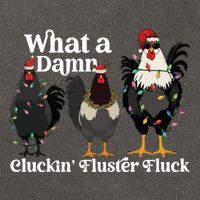Christmas Chicken Funny Cotton Canvas Backpack