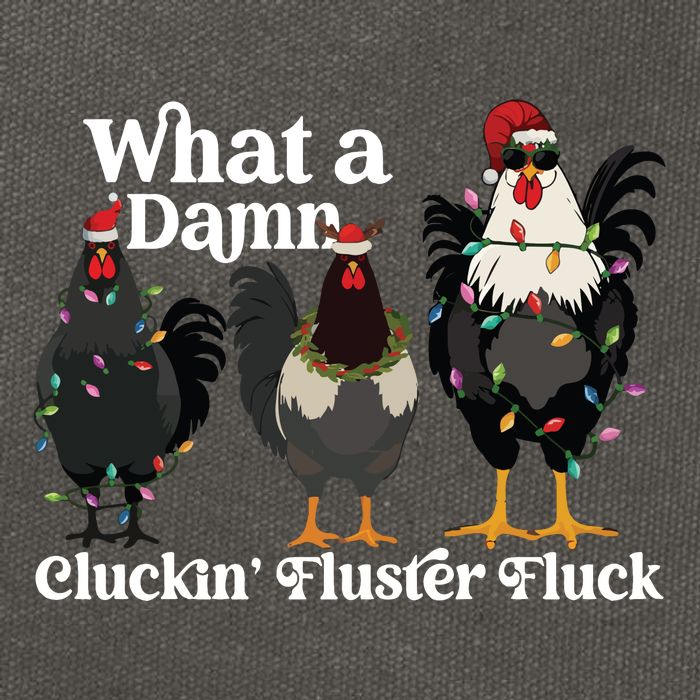 Christmas Chicken Funny Cotton Canvas Backpack