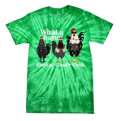 Christmas Chicken Funny Tie-Dye T-Shirt