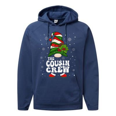 Cousin Crew Funny Matching Family Christmas Pajama Performance Fleece Hoodie