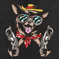 Cow Chihuahua Fun Western Style Gift Adult Drive Performance Visor