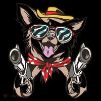 Cow Chihuahua Fun Western Style Gift Flatbill Hat