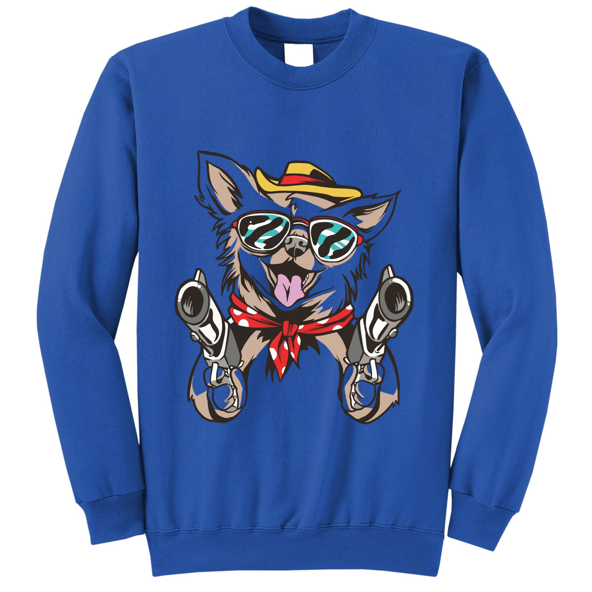Cow Chihuahua Fun Western Style Gift Sweatshirt
