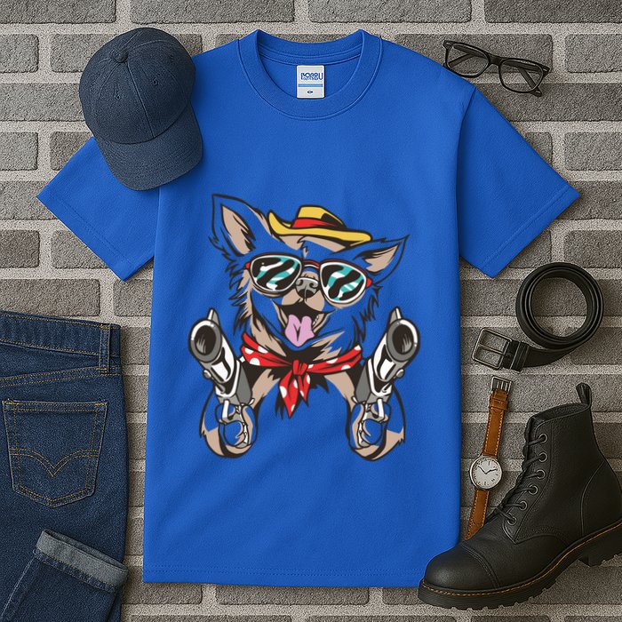 Cow Chihuahua Fun Western Style Gift Tall T-Shirt