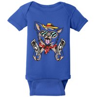 Cow Chihuahua Fun Western Style Gift Baby Bodysuit