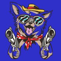 Cow Chihuahua Fun Western Style Gift Women's V-Neck T-Shirt