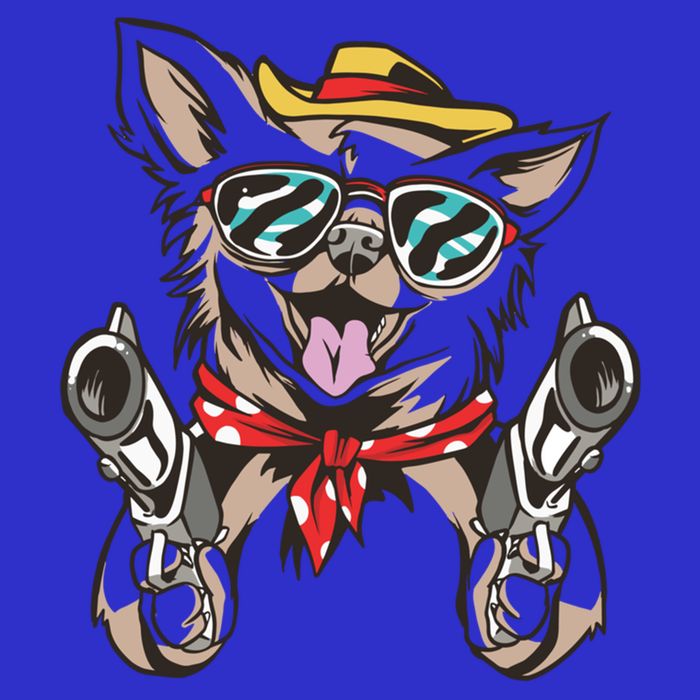 Cow Chihuahua Fun Western Style Gift Women's V-Neck T-Shirt