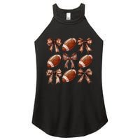 Cheer Coquette Football Bow Football Women's Perfect Tri Rocker Tank