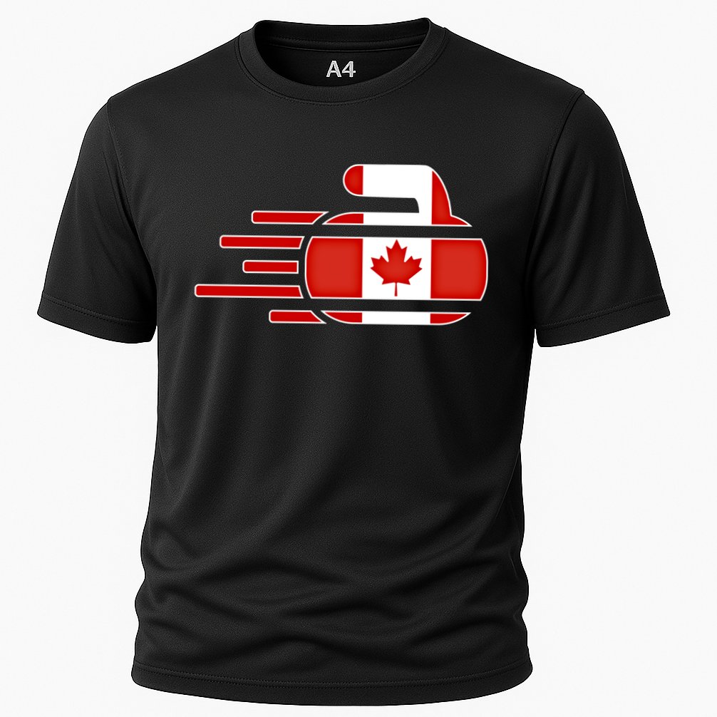 Canada Curling Fans Jersey Canadian Curlers Winter Sports Gift Cooling Performance Crew T-Shirt