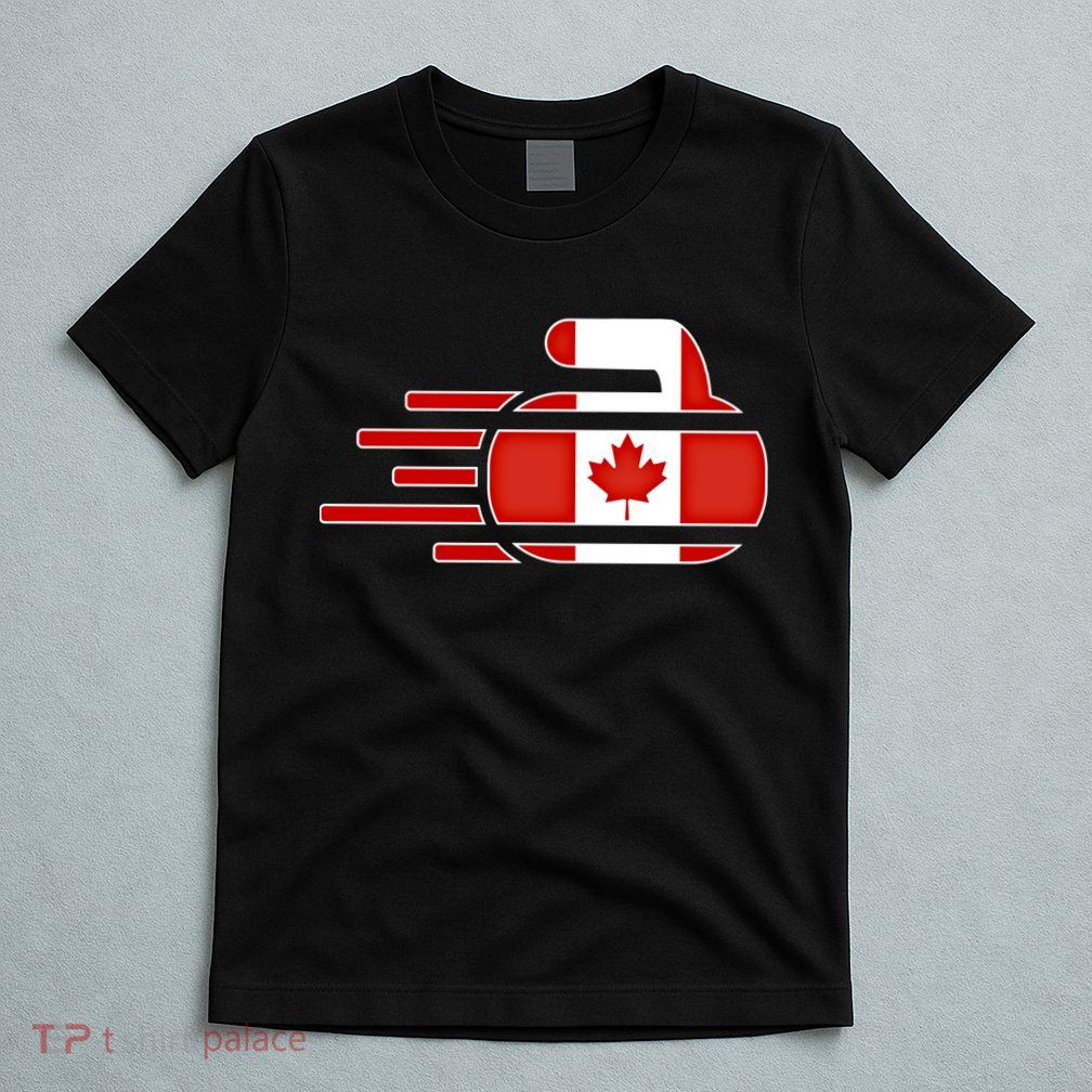 Canada Curling Fans Jersey Canadian Curlers Winter Sports Gift T-Shirt