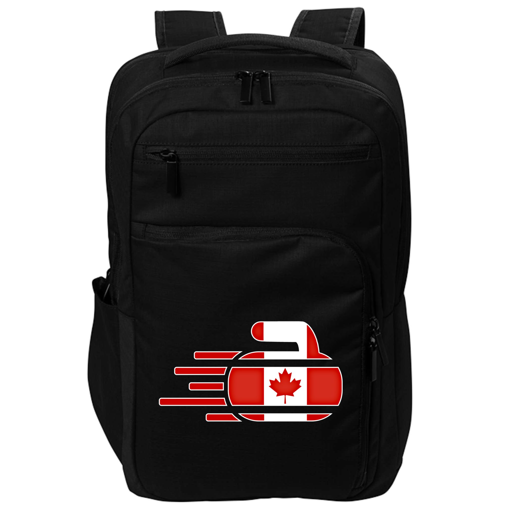 Canada Curling Fans Jersey Canadian Curlers Winter Sports Gift Impact Tech Backpack