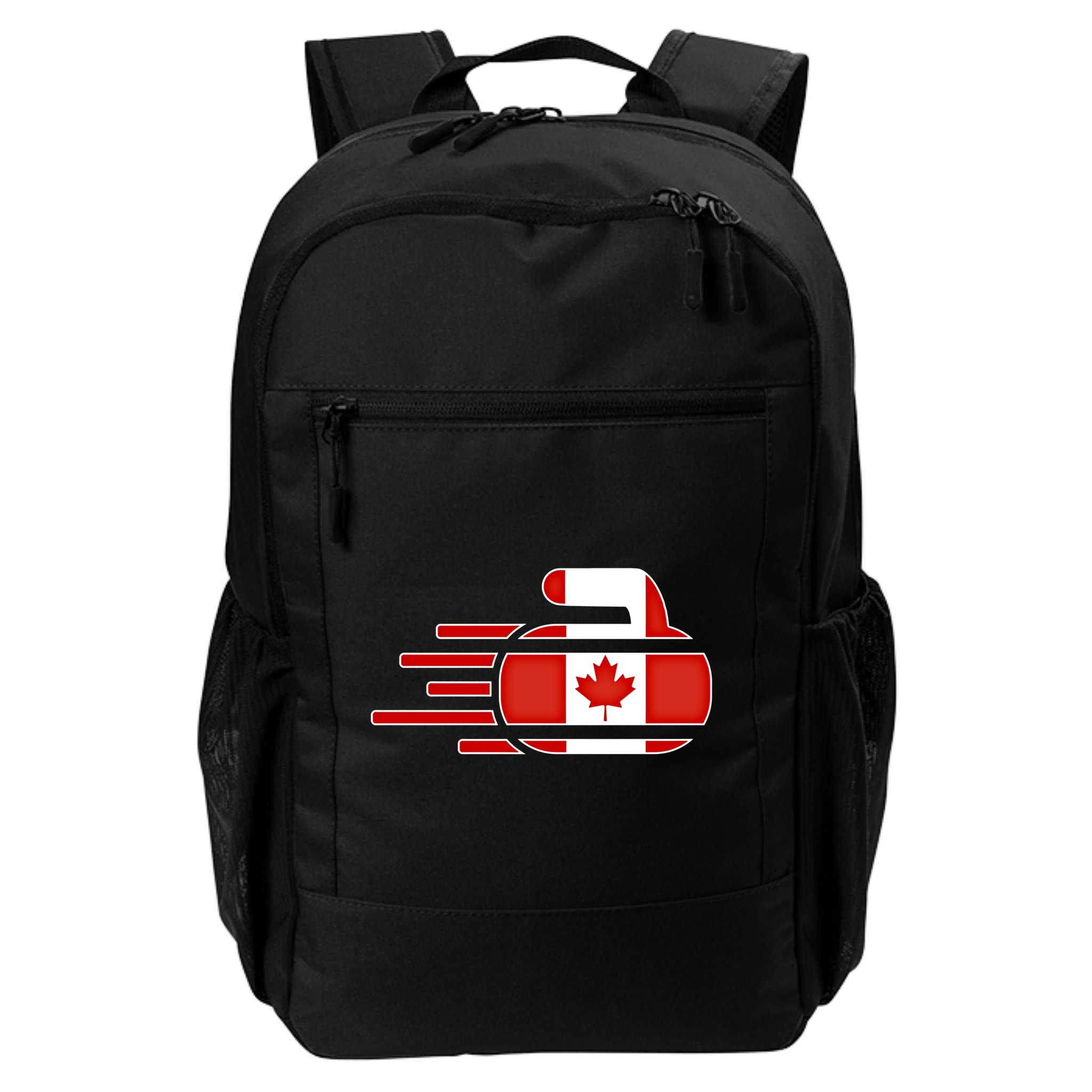 Canada Curling Fans Jersey Canadian Curlers Winter Sports Gift Backpack