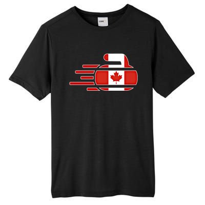 Canada Curling Fans Jersey Canadian Curlers Winter Sports Gift Tall Fusion ChromaSoft Performance T-Shirt