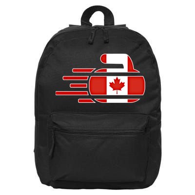 Canada Curling Fans Jersey Canadian Curlers Winter Sports Gift 16 in Basic Backpack