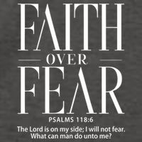 Christian Christianity Faith Over Fear Vector Backpack
