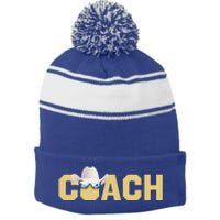 Coach Colorado Football Coach Design Stripe Pom Pom Beanie