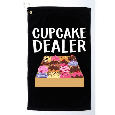 Cool Cupcake For Men Women Baking Cookie Baker Cake Dealer Platinum Collection Golf Towel