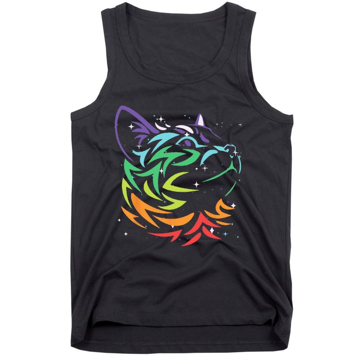 Cat Colors For Cat Lovers Cat Tank Top