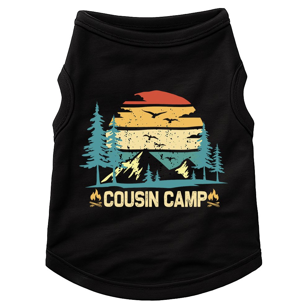 Cousin Camp Friends Summer Family Camping Vacation Doggie Tank