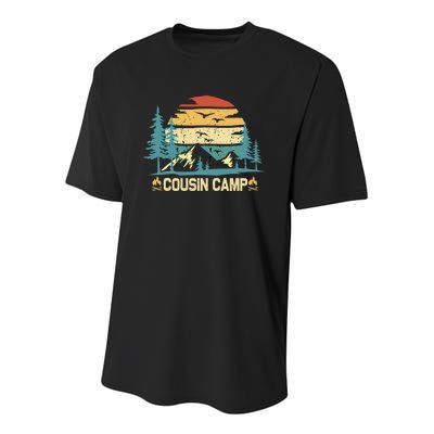 Cousin Camp Friends Summer Family Camping Vacation Youth Performance Sprint T-Shirt