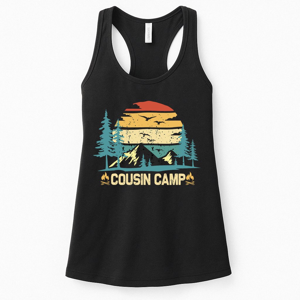 Cousin Camp Friends Summer Family Camping Vacation Womens Tank Top