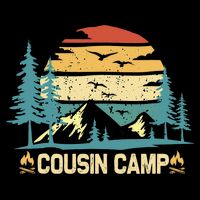 Cousin Camp Friends Summer Family Camping Vacation Women's V-Neck T-Shirt