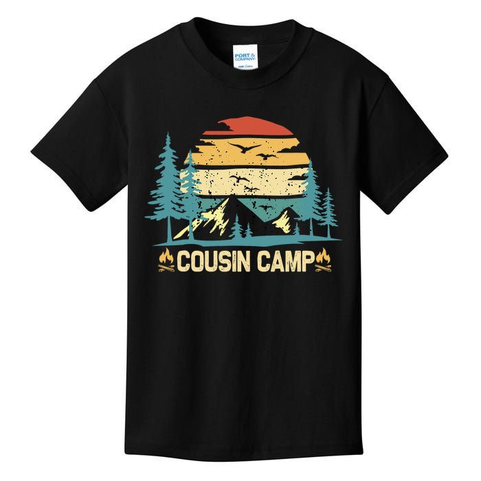 Cousin Camp Friends Summer Family Camping Vacation Kids T-Shirt