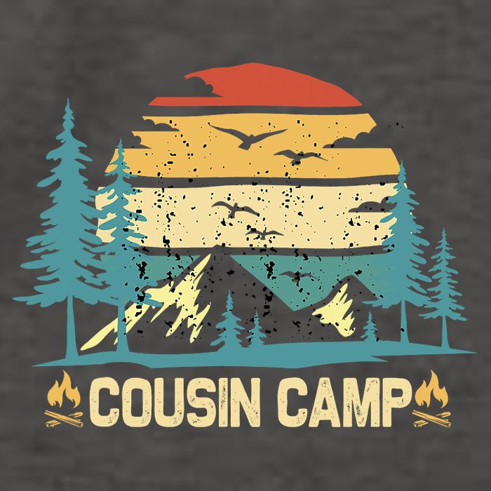 Cousin Camp Friends Summer Family Camping Vacation Vector Backpack