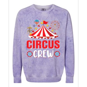 Circus Crew Funny Circus Staff Costume Circus Theme Party Colorblast Crewneck Sweatshirt