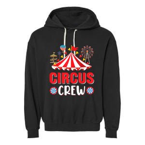 Circus Crew Funny Circus Staff Costume Circus Theme Party Garment-Dyed Fleece Hoodie