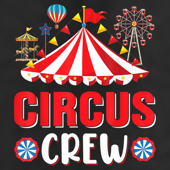 Circus Crew Funny Circus Staff Costume Circus Theme Party 7 Panel Mesh Trucker Snapback Hat
